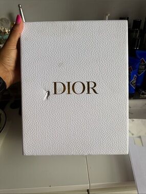 Dior White Box with Gold Logo